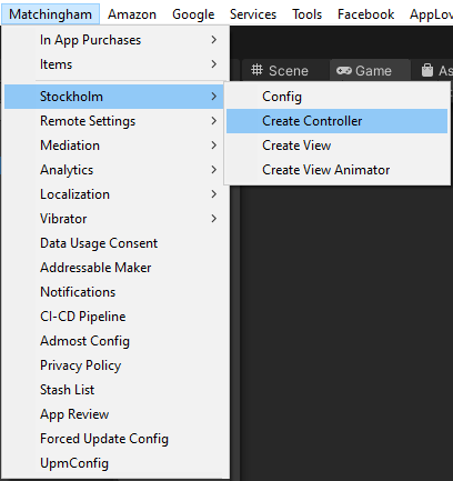 CreateControllerMenuAccess