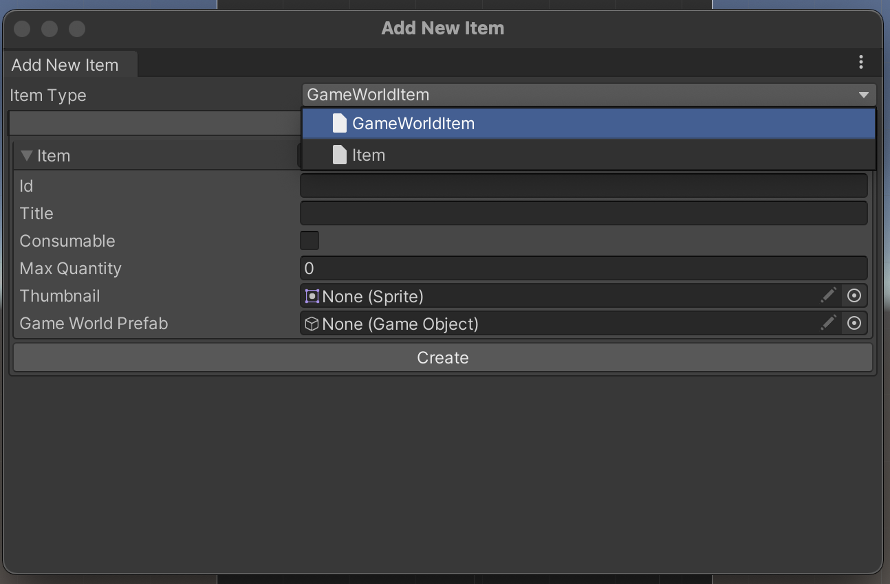 Add Custom Item
